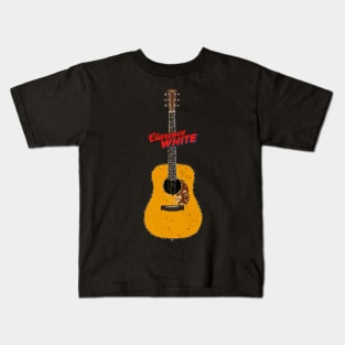 Clarence White Martin D28 Acoustic Guitar Kids T-Shirt